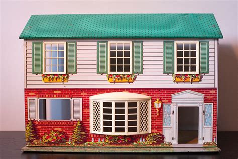 metal doll house vintage|doll houses from the 1960s.